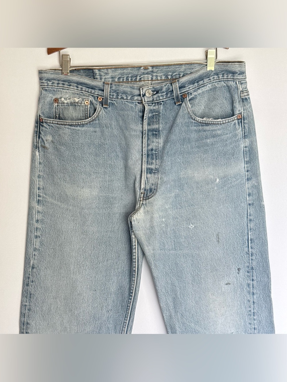 Levi's 501 Vintage 1995 Straight Leg Thrashed Worn In Soft Made in USA 36/36